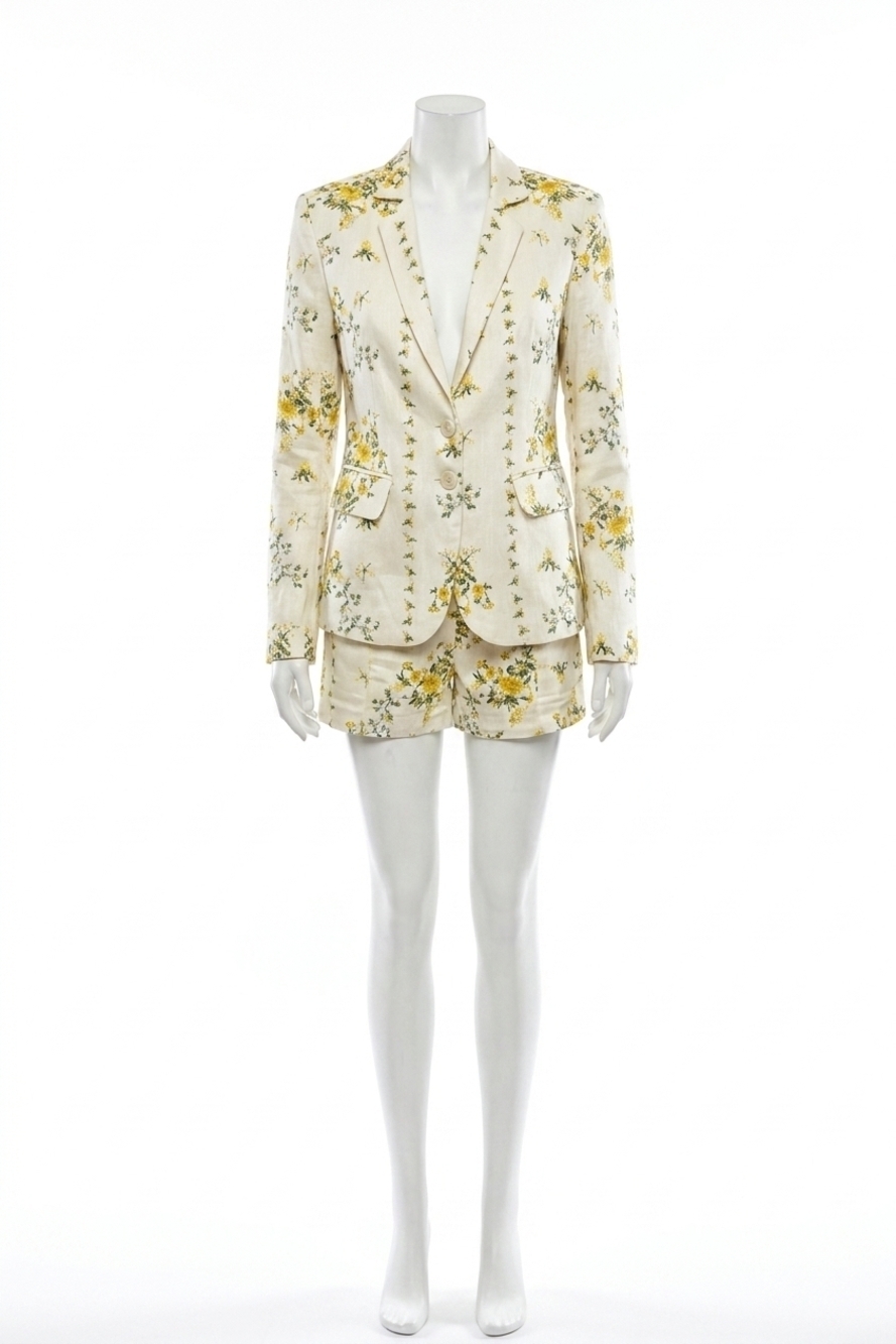 NEW LOVE THE LABEL estelle floral print kaye blazer in multi